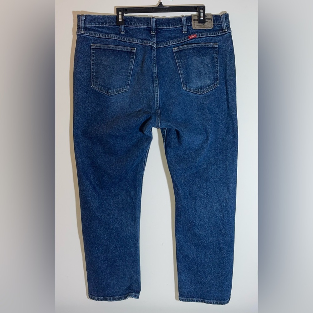 Wrangler Jeans Mens 42x30 Slim Straight Leg Denim Jeans Western